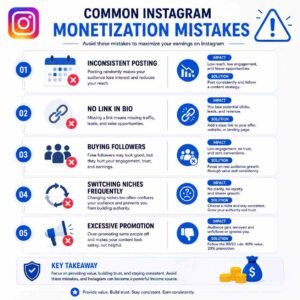 instagram monetization mistakes 100kb