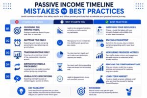 passive income mistakes vs best practices 100kb